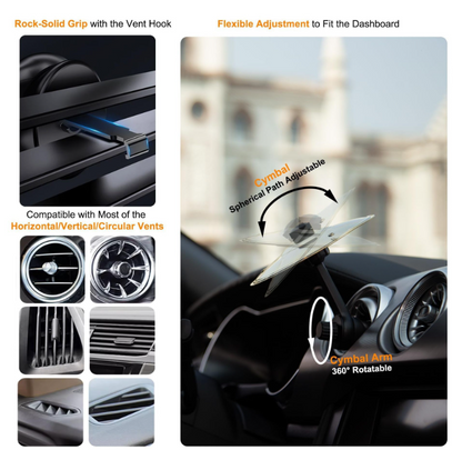 🥁 Car Cymbal - Fun Air Vent Clip Drum