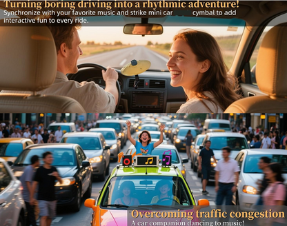 🥁 Car Cymbal - Fun Air Vent Clip Drum