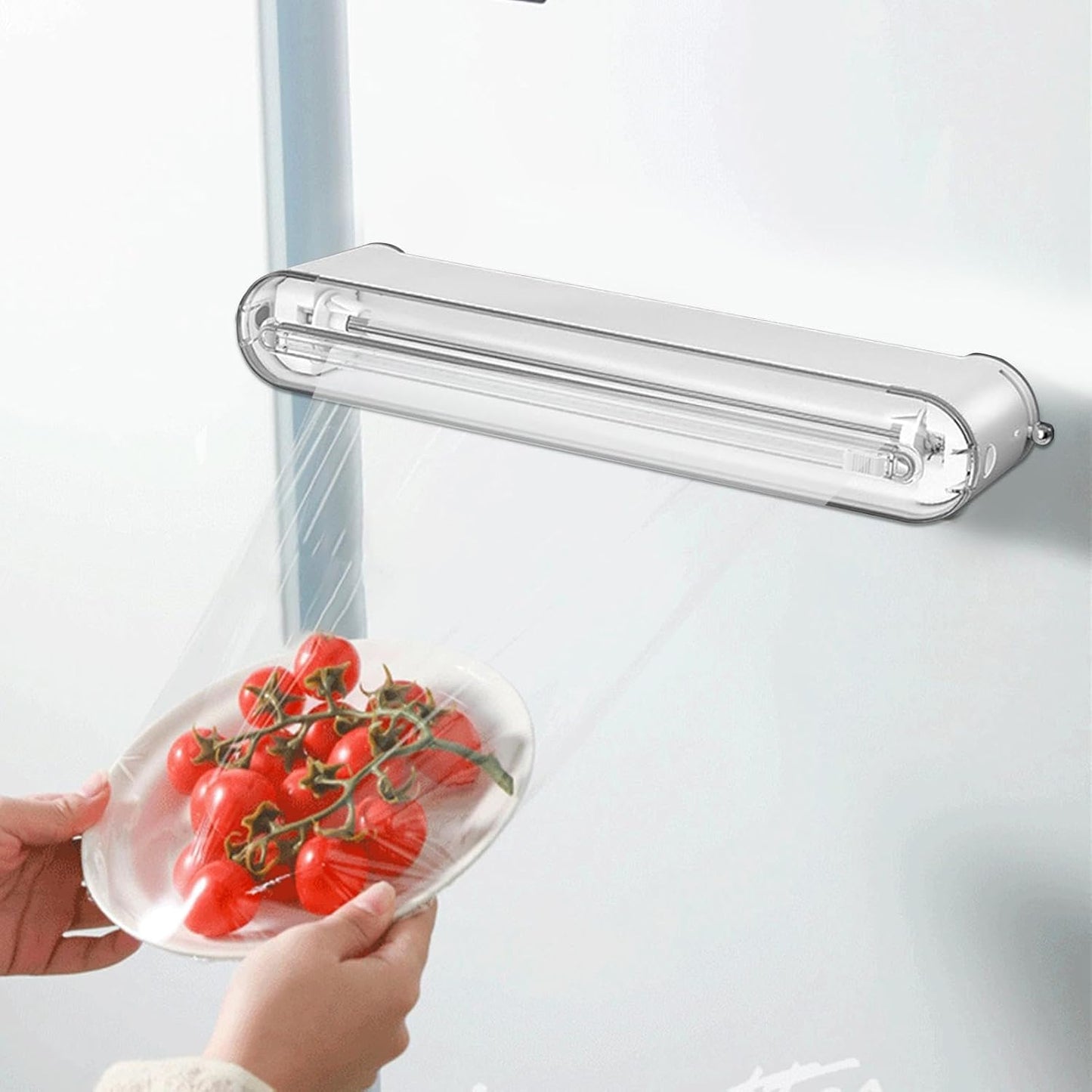 🧻 2-in-1 Cling Wrap Cutter & Organizer