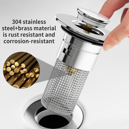 🧩 Universal Pop-Up Basin Drain Strainer