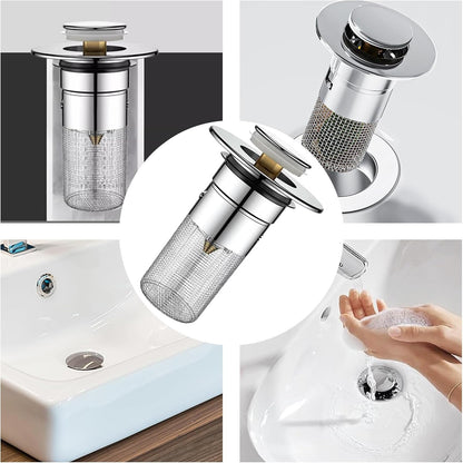 🧩 Universal Pop-Up Basin Drain Strainer