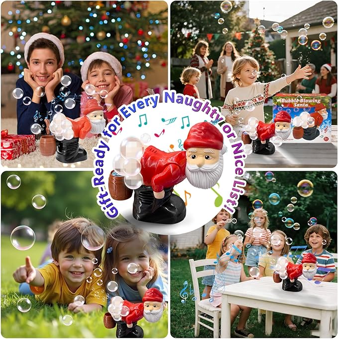 🎅Musical Santa Bubble Blower